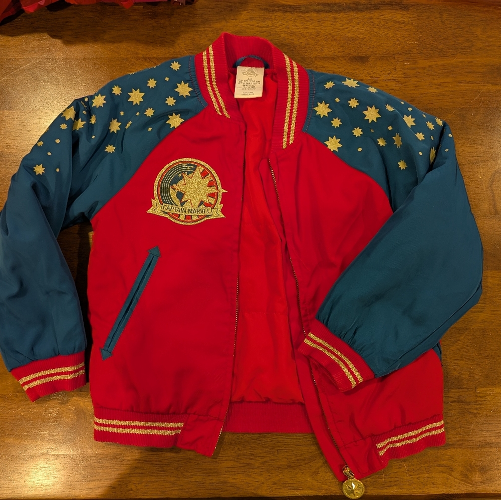 Disney Store Captain Marvel Jacket - Girls Sz 5/6